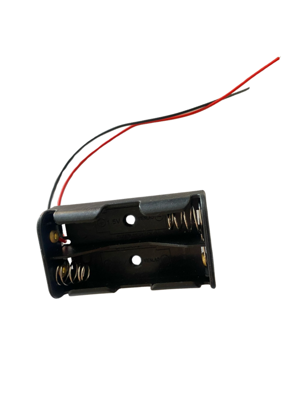 Porta pila AA plástico x2