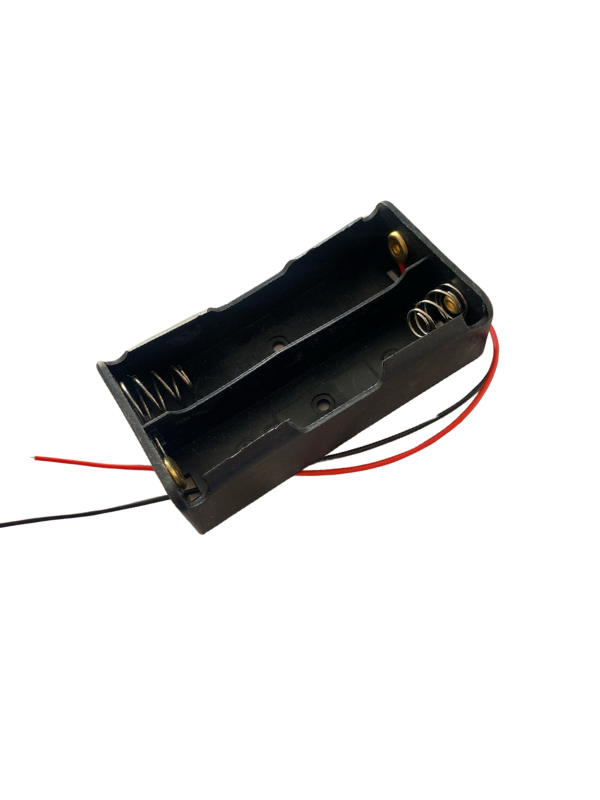 Porta pila 18650 plástico x2