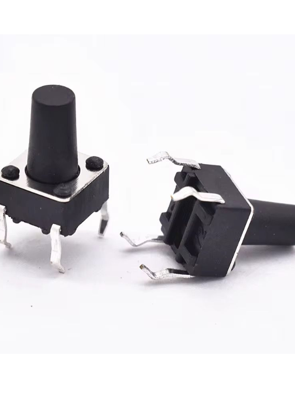 CE029 Switch Tacto Vertical 4 Pines 6X6 Alto 9.5mm