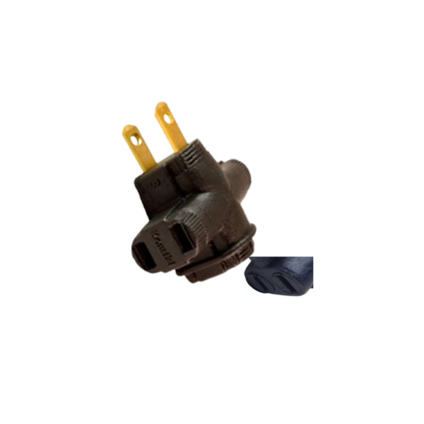 Tee Eléctrica Caucho 3 Salidas 15A - Kontiki