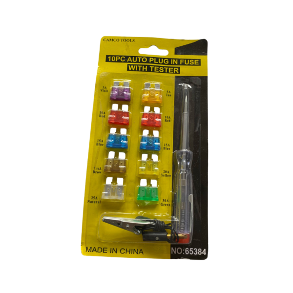 Juego De Fusibles + Tester Camco Tools