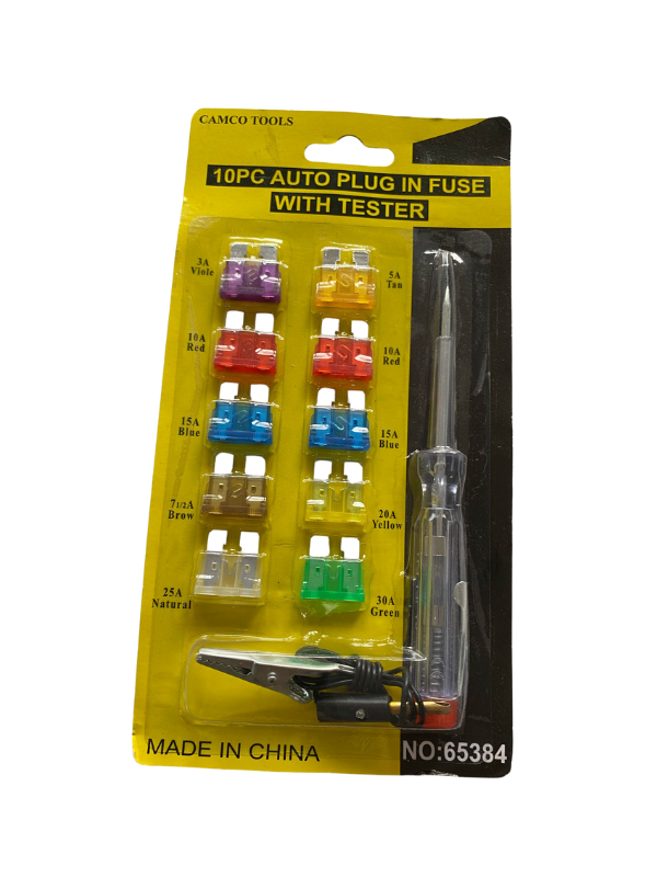 Juego De Fusibles + Tester Camco Tools