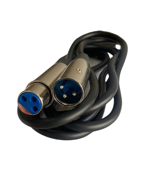 F10006 Cable Para Micrófono XLR Canon 3pines Hembra Macho 2mts -Techman