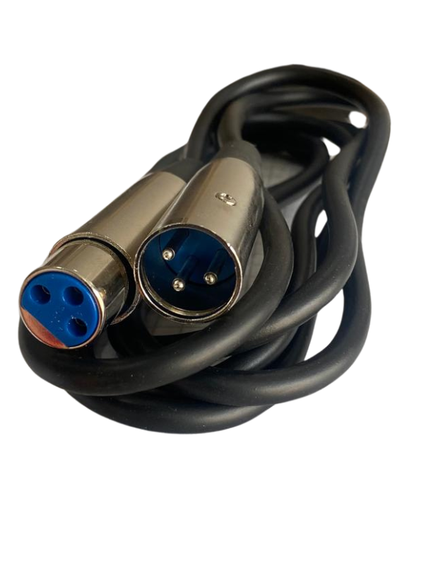 F10007 Cable Para Micrófono XLR Canon 3pines Hembra Macho 3mts -Techman