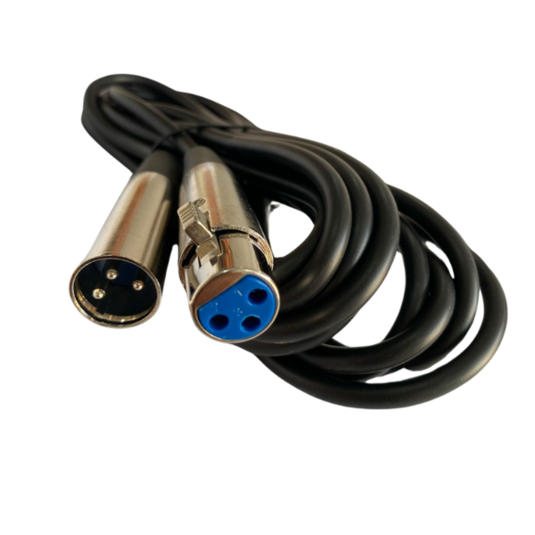 Cable Para Micrófono XLR Canon 3pines Hembra Macho 5mts -Techman
