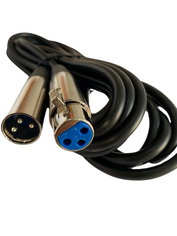 F10008 Cable Para Micrófono XLR Canon 3pines Hembra Macho 5mts -Techman