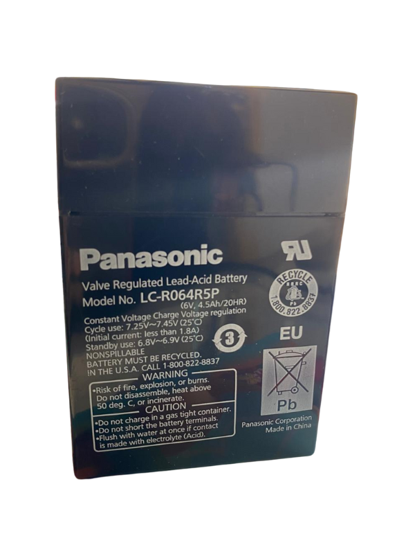 F10033 Batería Recargable Seca 6V-4.5mAh Panasonic