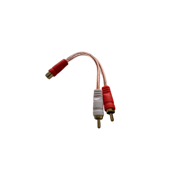 Cable Cristal RCA Hembra a 2RCA Macho 15ccY
