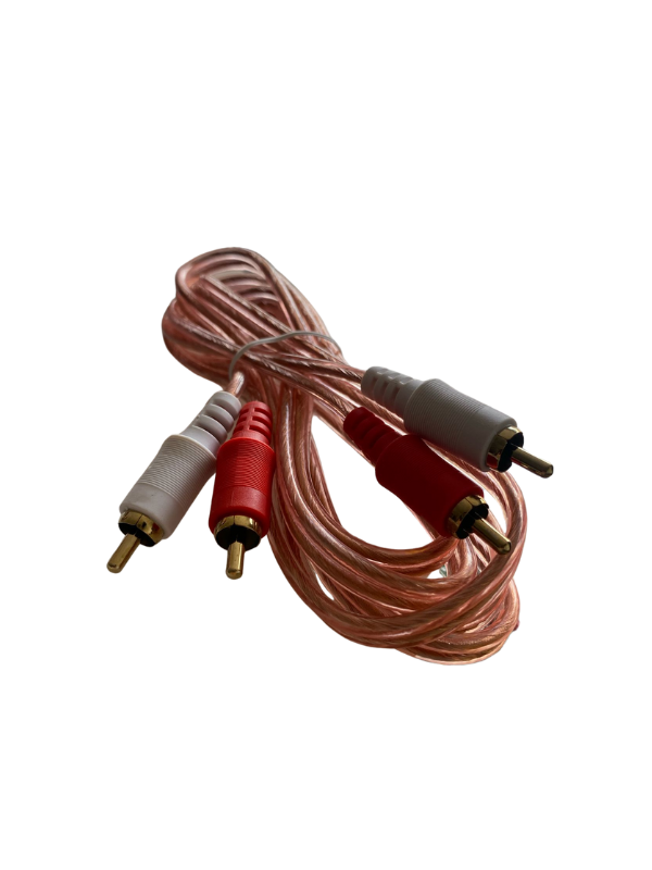 F10044 Cable Transparentes 2x2 RCA 1.8mts