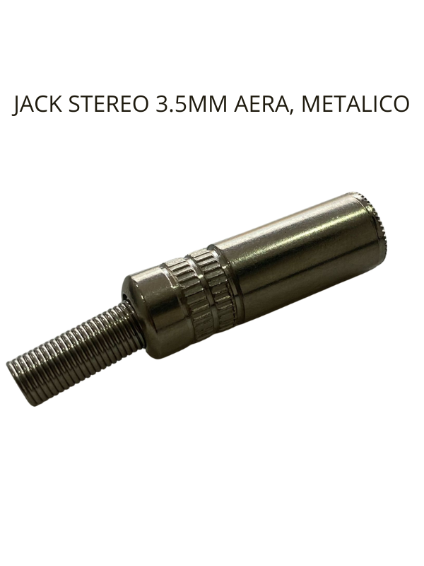 Jack Stereo 3.5mm A era Metálico