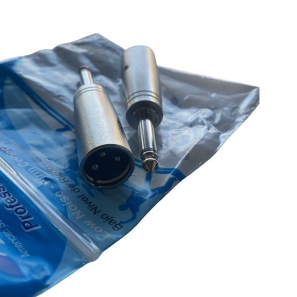 Pro-Conector Plug XLR a Plug Mono 1/4"