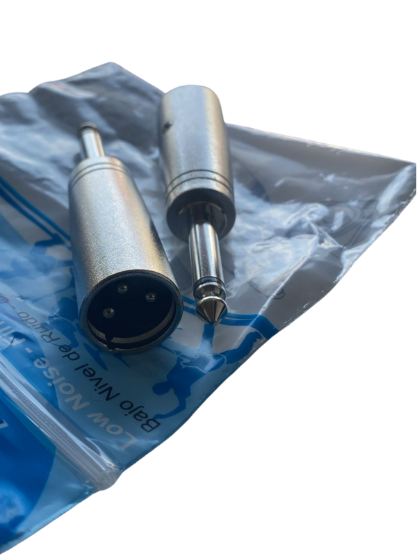 Pro-Conector Plug XLR a Plug Mono 1/4"