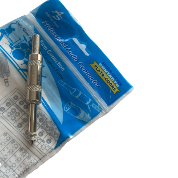 Pro-Conector plug 6.3 Mono Cobre-plata