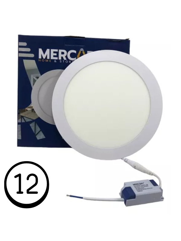 Panel Led 12W De Incrustar Redondo - Mercury