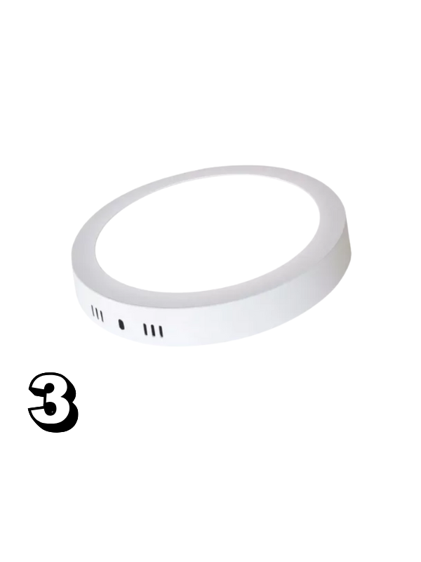 Panel Led 3W De Sobreponer Redondo Luz Blanca - Mercury