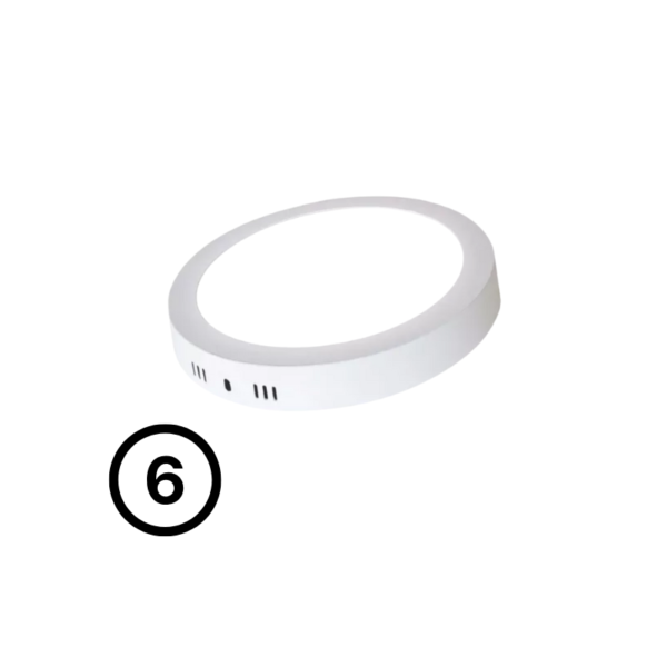 Panel Led 6W De Sobreponer Redondo Luz Blanca - Mercury