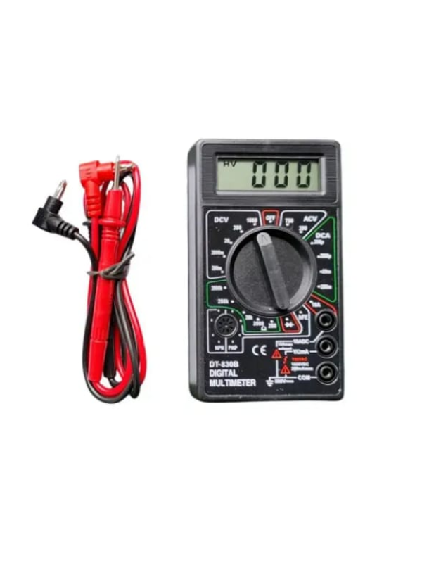 Multímetro Digital Dt-830D - Amarillo/Rojo