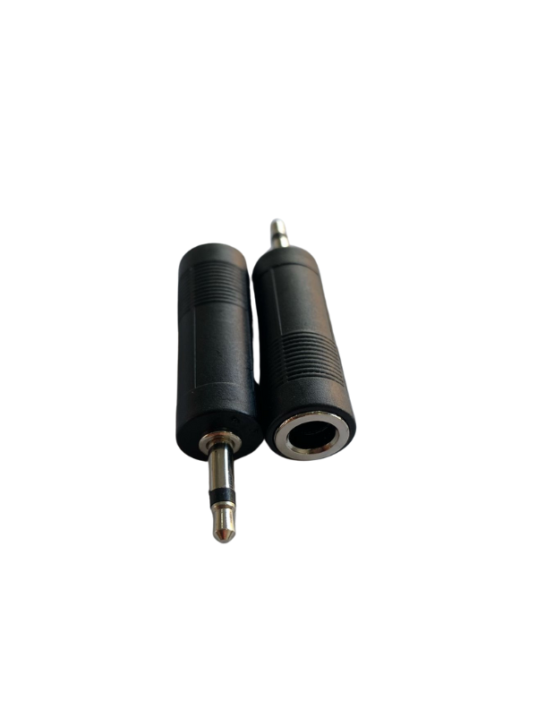 Convertidor Plug Mono 3.5mm a Jack Mono 6.3mm