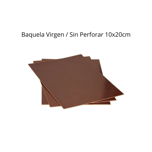 Baquela Virgen / Sin Perforar 10x20cm