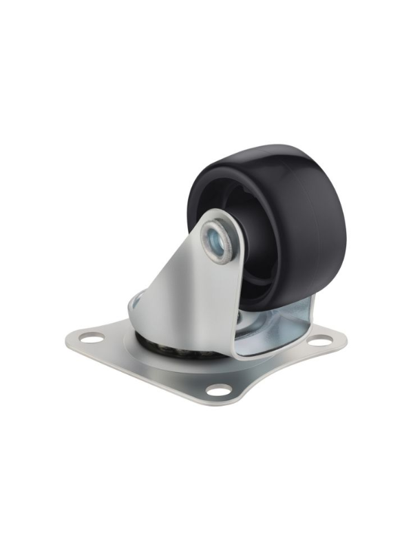 Rueda loca de plástico 24 mm, base 3,2 × 3,8 cm