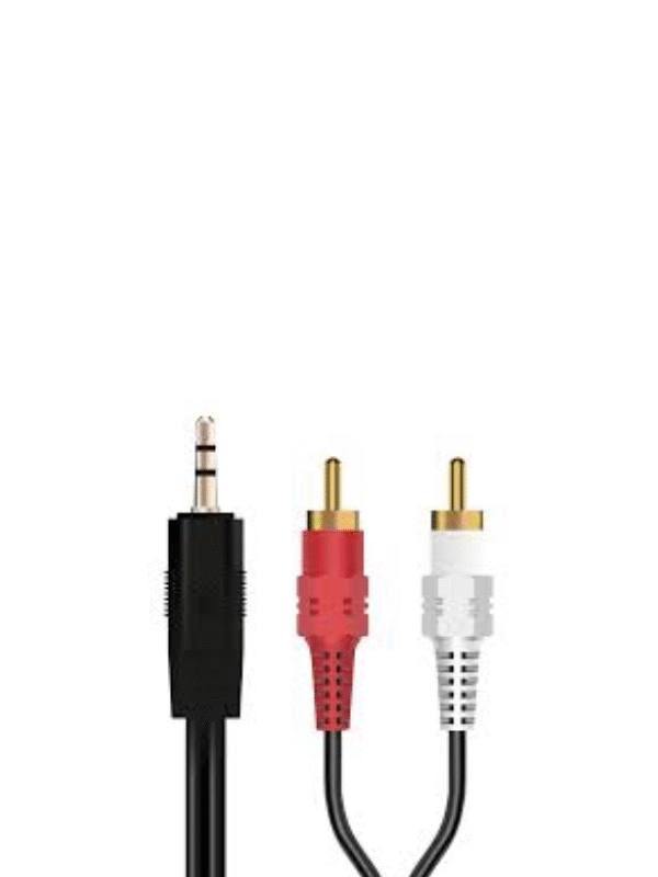 F10321 Cable Auxiliar 2x1 RCA 3.5 Stereo 1.5mts - Movilcell