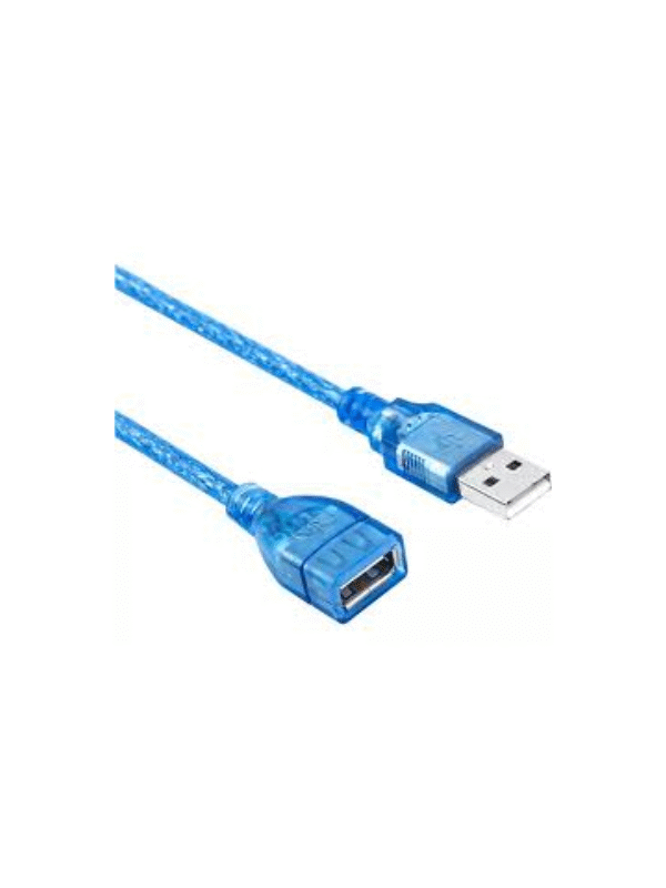 F10331 Cable Cristal Extensor USB 2.0 Macho a Hembra Blindada 1.5mts