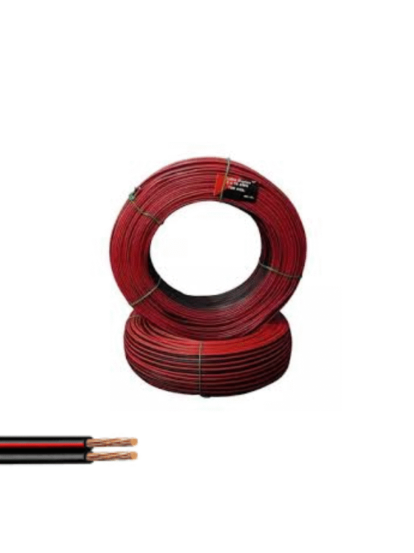 F10388 Cable Duplex Polarizado 2X22Awg (Rojo,Negro) Economico Metro