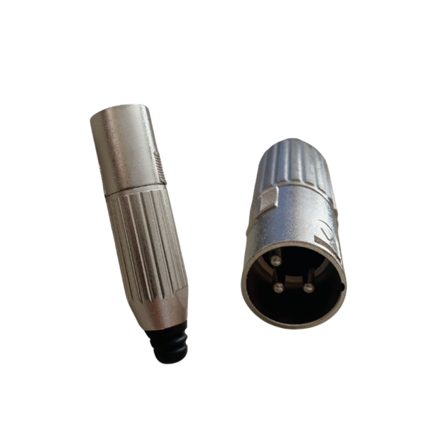 Conector Cannon Macho 3 Pines. Nickel