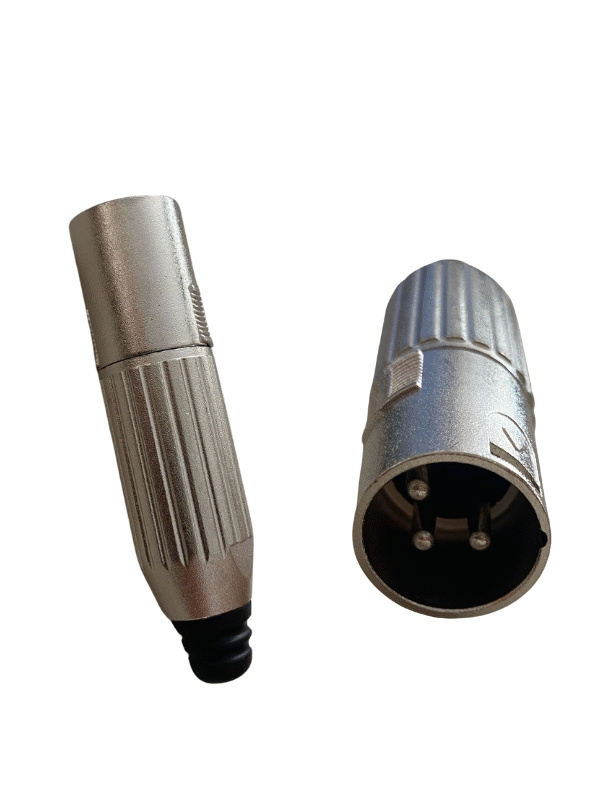 Conector Cannon Macho 3 Pines. Nickel