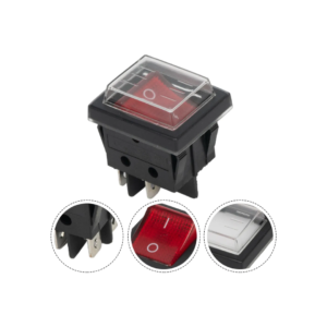Interruptor Balancín Grande con Protector 4 Pines 16A 250V AC